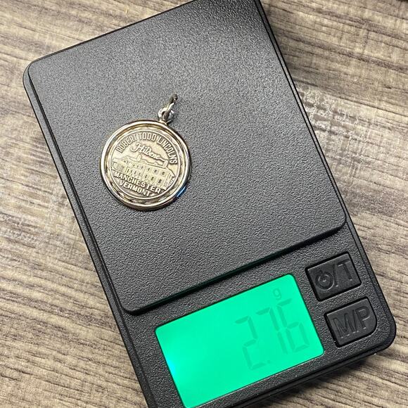 Vintage Bruce 925 Sterling Silver "Robert Todd Lincoln Hildene" Pendant Charm - Picture 4 of 4